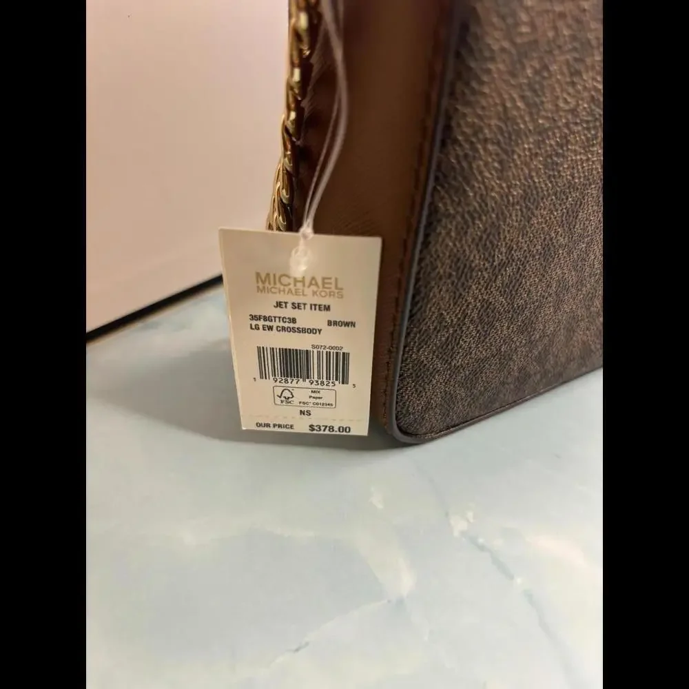 Michael Kors Signature Monogram Crossbody Bag - Picture 2 of 4